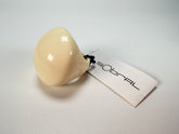 Sobral - Mix 2023 "Sintonia" Marfim Cream Resin Ring ( 003598 ) - Size UK S / US 9
