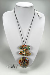 Sobral - Baru "Ancestral" Resin Necklace ( 005027 )