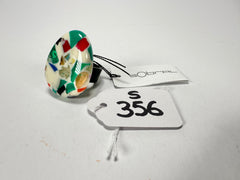 Sobral - Caillou Marfim "Poesia" Resin Ring ( 003597 ) - Size UK M / US 6.5