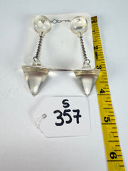 Sobral - Mix 2023 "MD KL" Crystal Cones Resin Earrings ( 005370 )
