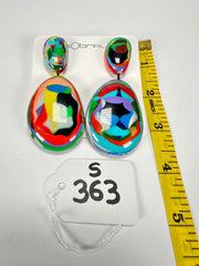 Sobral - Multi-Colour "Gabriele" Resin Earrings ( 003609 )