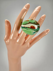 Sobral - Eteria "Mares" Resin Ring ( 005417 ) - Size UK N / US 7