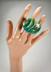 Sobral - Eteria "Mares" Resin Ring ( 005417 ) - Size UK P / US 7.5