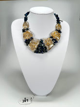 Sobral - Metalique "Radesh" Royal Blue Resin Necklace ( 003535 )