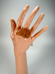 Sobral - Metalique "Mini Ariadne" Resin Ring ( 005543 ) - Size UK N / US 7