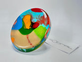 Sobral - Multi-Colour "Munique" K.Polido Resin Ring ( 005145 ) - Size UK Q / US 8