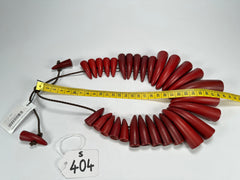 Sobral - "Tusk" Studio Creation Red Mix Resin Necklace ( 000000 )