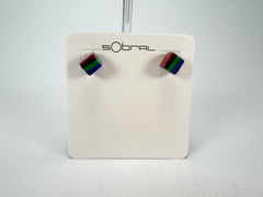 Sobral - Pop Art "Cubinho" Resin Earrings ( 000096 )