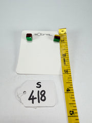Sobral - Pop Art "Cubinho" Resin Earrings ( 000096 )