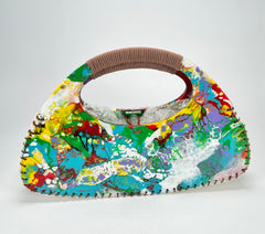 Sobral - Multi-Colour "Retro " Pollock Resin Handbag ( 005315 )