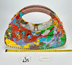 Sobral - Multi-Colour "Retro " Pollock Resin Handbag ( 005315 )
