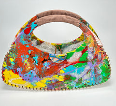 Sobral - Multi-Colour "Retro " Pollock Resin Handbag ( 005315 )