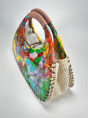 Sobral - Multi-Colour "Retro " Pollock Resin Handbag ( 005315 )