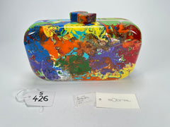 Sobral - Multi-Colour "Linda Purse" Pollock Resin Clutch Bag ( 005290 )