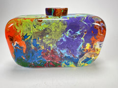 Sobral - Multi-Colour "Linda Purse" Pollock Resin Clutch Bag ( 005290 )