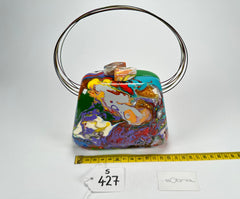 Sobral - Multi-Colour "Miranda " Pollock Resin Clutch Bag / Handbag ( 002390 )