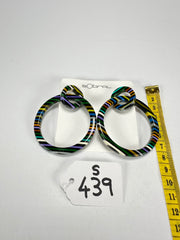 Sobral - Pop Art Noite "Tangled Hoops" Studio Creation Resin Earrings ( 000000 )