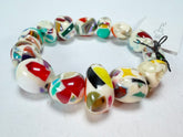 Sobral - Caillou Marfim "Mini Pebbles" Studio Creation Elasticated Resin Bracelet ( 000000 )
