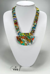 Sobral - Multi-Colour "Dessau" Pollock Resin Necklace ( 004889 )