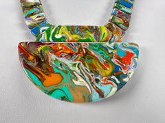 Sobral - Multi-Colour "Dessau" Pollock Resin Necklace ( 004889 )