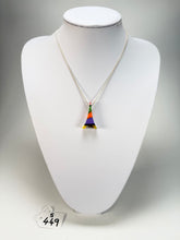Sobral - Multi-Colour "Eiffel Tower" Pollock Resin AG Sliver Necklace ( 005414 )