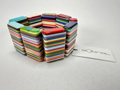 Sobral - Pop Art "8 pçs 1/2" Elasticated Resin Bracelet ( 000376 )