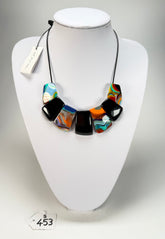 Sobral - Multi-Colour & Black "Franz" Studio Creation Resin Necklace ( 003615 )