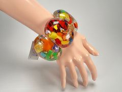 Sobral - Past Present "Leme" Elasticated Resin Bracelet ( 003274 )