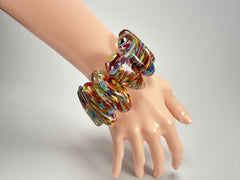 Sobral - Baru "Onda" Elasticated Resin Bracelet ( 005329 )