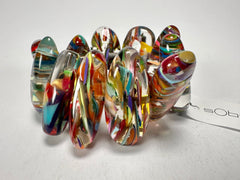 Sobral - Baru "Onda" Elasticated Resin Bracelet ( 005329 )