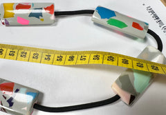 Sobral - Art Deco "Cliket" Resin Necklace ( 003053 )