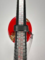 Sobral - Metalique "Munique" Orlando Red Resin Ring ( 005145 ) - Size UK N / US 7