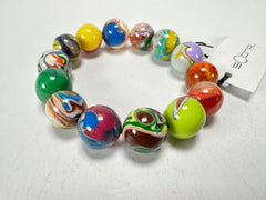 Sobral - Planets "Orbitalis" Pollock Elasticated Resin Bracelet ( 005454 )