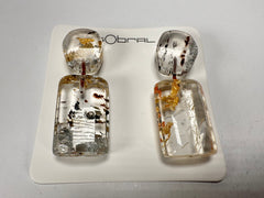 Sobral - Minas Gerais "Araxá" Resin Earrings ( 005407 )