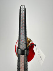 Sobral - Metalique "Munique" Orlando Red Resin Ring ( 005145 ) - Size UK P / US 8