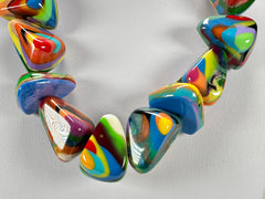 Sobral - Multi-Colour "Anton" Diamante Resin Necklace ( 003614 )