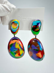 Sobral - Multi-Colour "Gabriele" Resin Earrings ( 003609 )