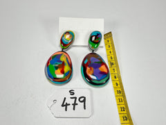 Sobral - Multi-Colour "Gabriele" Resin Earrings ( 003609 )