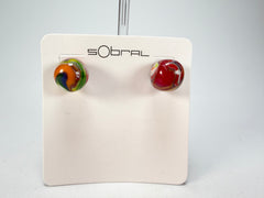 Sobral - Planets "Orbitalis" Pollock Resin Earrings ( 005456 )
