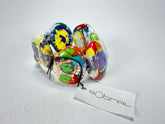 Sobral - Multi-Colour "Discs" Pollock Elasticated Resin Bracelet ( 000000 )