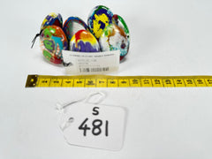 Sobral - Multi-Colour "Discs" Pollock Elasticated Resin Bracelet ( 000000 )