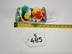 Sobral - Multi-Colour "Discs" Pollock Elasticated Resin Bracelet ( 000000 )