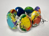 Sobral - Multi-Colour "Discs" Pollock Elasticated Resin Bracelet ( 000000 )