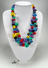 Sobral - Mix 2023 "Multi Cones Mix" Resin Necklace ( 005151 )