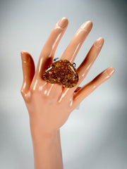 Sobral - Metalique "Mini Ariadne" Resin Ring ( 005543 ) - Size UK X / US 11.5