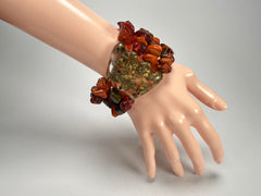 Sobral - Small Stone "Ilana" Elasticated Resin Bracelet ( 003544 )