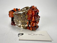 Sobral - Small Stone "Ilana" Elasticated Resin Bracelet ( 003544 )
