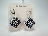 Sobral - Lisboa "Diamond Plate" Resin Earrings ( 005493 )