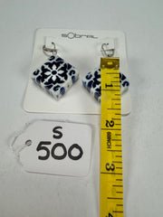 Sobral - Lisboa "Diamond Plate" Resin Earrings ( 005493 )