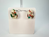 Sobral - Caillou Marfim "Nida" Resin Earrings ( 005306 )